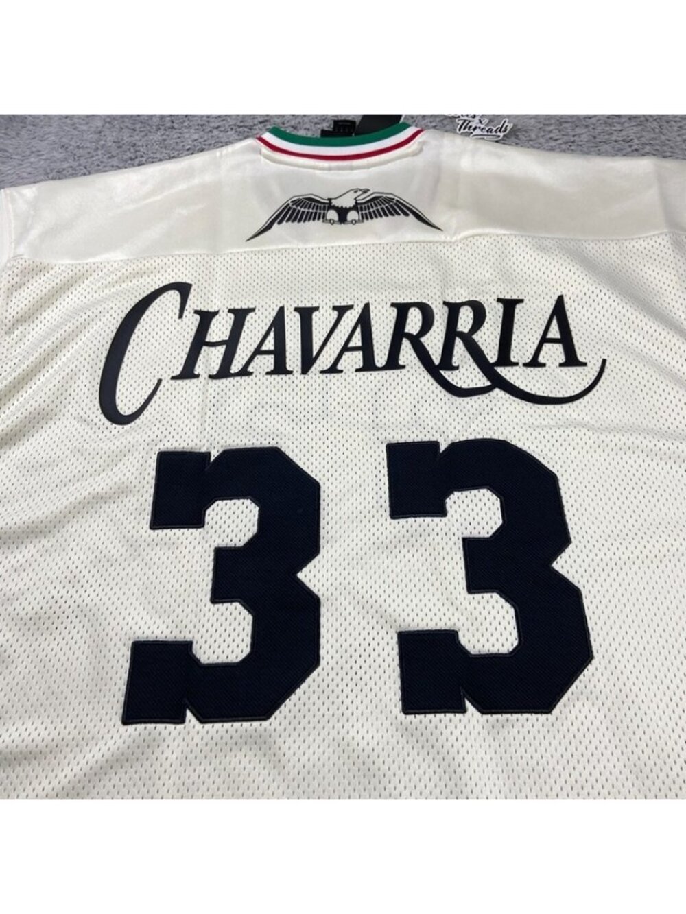 Adidas x Willy Chavarria Basketball Jersey Size Large Men Off-White JV6410 - Picture 7 of 10